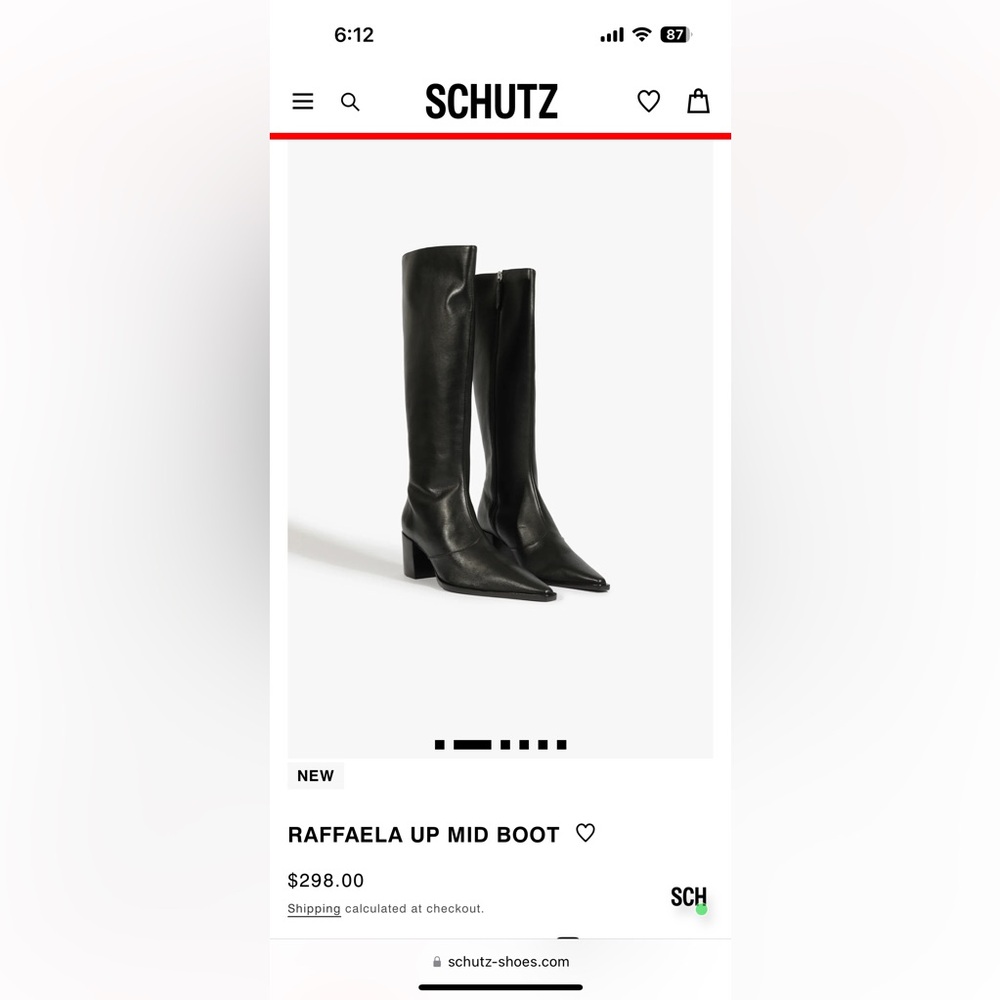 Schutz Raffaela Up Mid Boot. Brand new in box